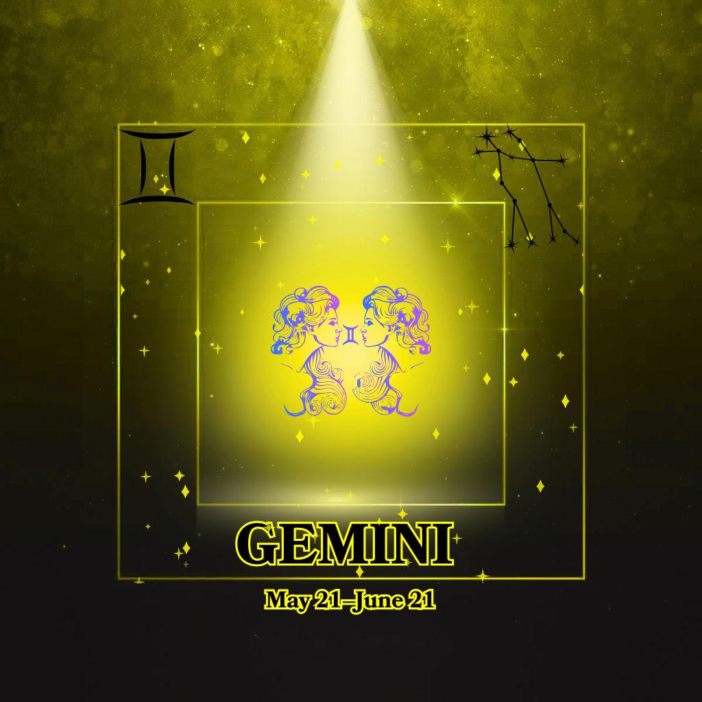 Gemini zodiac sign and constellation design – lively and versatile cover for the Gemini Collection by Gitana Mystical Products.